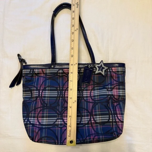 Coach Tartan Purple/Blue Plaid - Picture 10 of 10